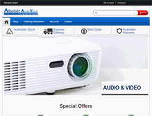Tablet Screenshot of absoluteav.com.au